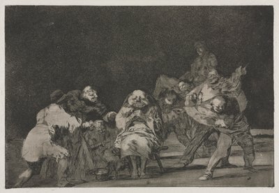 Przysłowia: Lojalność, 1864. autorstwa Francisco de Goya