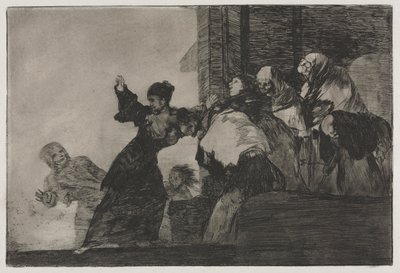Przysłowia: biedne szaleństwo autorstwa Francisco de Goya