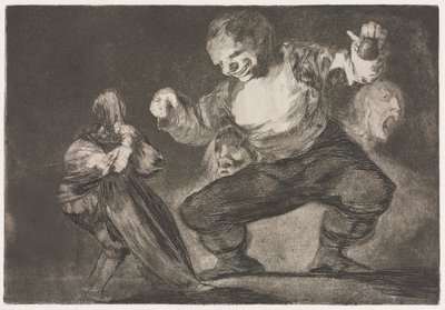 Przysłowia: Simpleton autorstwa Francisco de Goya