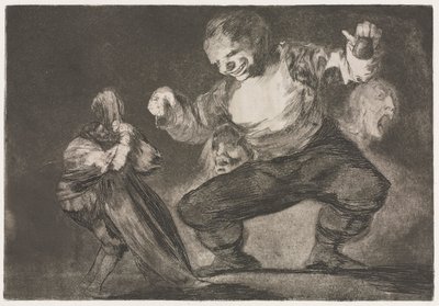 Przysłowia: Simpleton, 1864. autorstwa Francisco de Goya