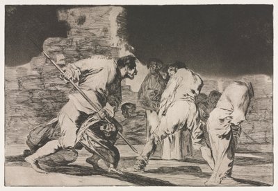 Przysłowia: szaleństwo furii autorstwa Francisco de Goya