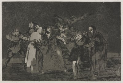 Przysłowia: Rany goją się szybciej niż pospieszne słowa, 1864. autorstwa Francisco de Goya