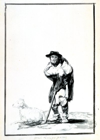 Pasterz, ok. 1760-1820 autorstwa Francisco de Goya