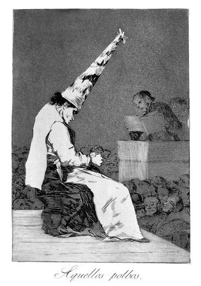 Te drobinki kurzu, Perrico kaleka, 1799 autorstwa Francisco de Goya