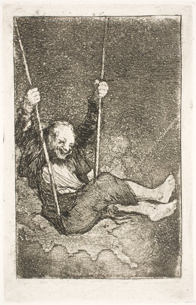 Czarodziej w huśtawce autorstwa Francisco de Goya