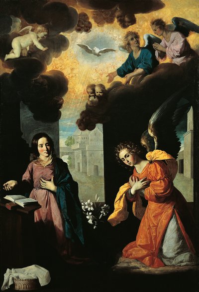 zwiastowanie autorstwa Francisco de Zurbaran