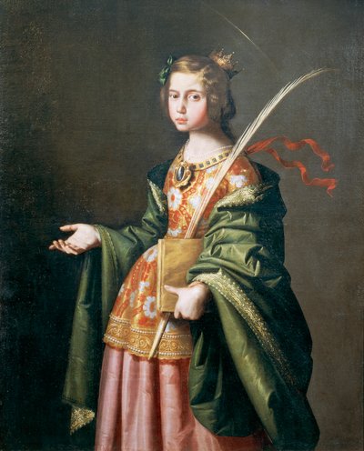 Portret Elżbiety Turyngii autorstwa Francisco de Zurbaran