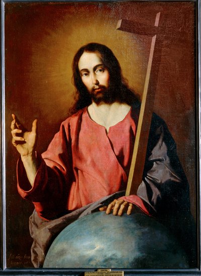 Błogosławieństwo Zbawiciela 1638 ... (obraz na płótnie) autorstwa Francisco de Zurbaran