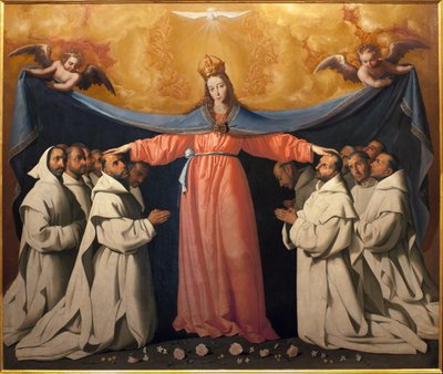 Dziewica z jaskiń. Obraz Francisco Zurbarana (1598-1664), olej na płótnie autorstwa Francisco de Zurbaran