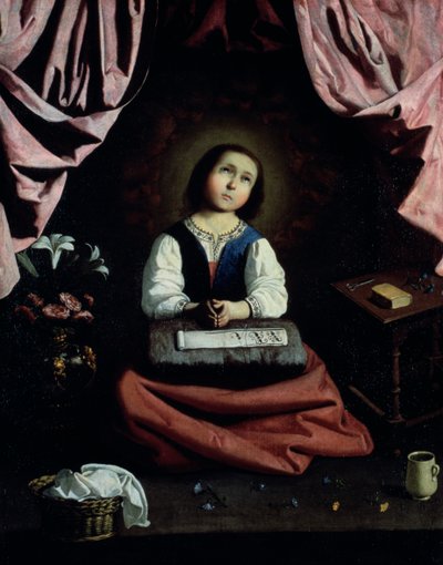 Młoda Dziewica, ok. 1632-33 autorstwa Francisco de Zurbaran