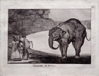szaleństwo zwierząt autorstwa Francisco de Goya