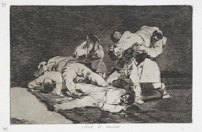 To samo z serii Katastrofy wojny autorstwa Francisco de Goya