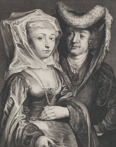 Św. Pepin I i jego córka Św. Begga, ca. 1645-72. autorstwa Franciscus van der Steen