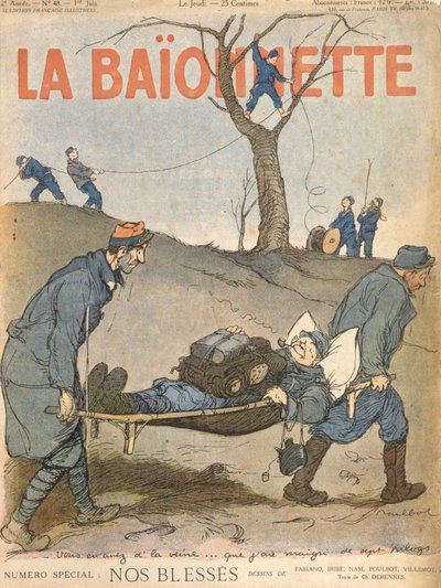„Nasi ranni”, okładka magazynu „La Baionette” autorstwa Francisque Poulbot