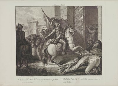 Wjazd Bolesława Chrobrego do Kijowa przez Smuglewicza, Franciszka (1745-1807). Litografia, koniec XVIII w. Kolekcja prywatna autorstwa Franciszek Smuglewicz