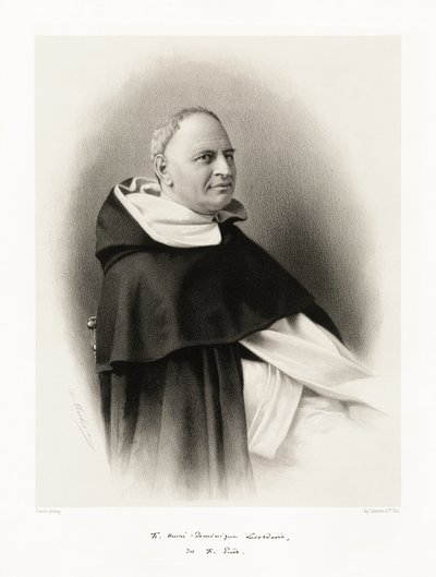 Jean Baptiste Henri Dominique Lacordaire, 1865-66 autorstwa Franck
