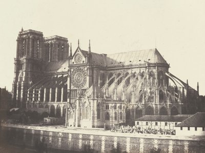 Kościół Notre Dame - strona południowa, 1852 (zdjęcie) autorstwa Francois Auguste Renard