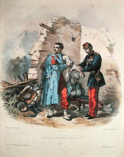 Chirurg wojskowy autorstwa Francois Hippolyte Lalaisse