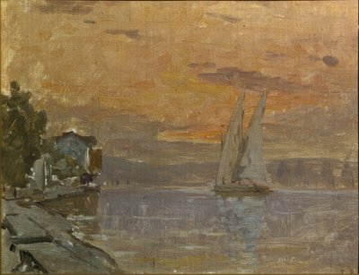 Kora przed La Grande-Rive autorstwa Francois-Louis-David Bocion