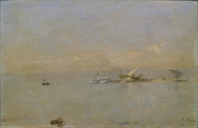 Port Ouchy autorstwa Francois-Louis-David Bocion