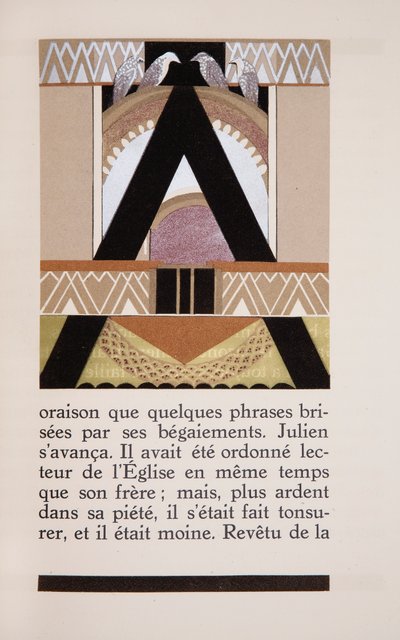 Ilustracja z „Daphne” Alfreda Vigny, lakier Jeana Dunanda (1877-1942) autorstwa Francois Louis (after) Schmied
