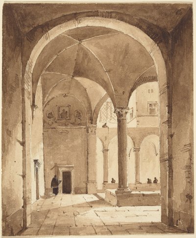 Klasztor autorstwa Francois-Marius Granet