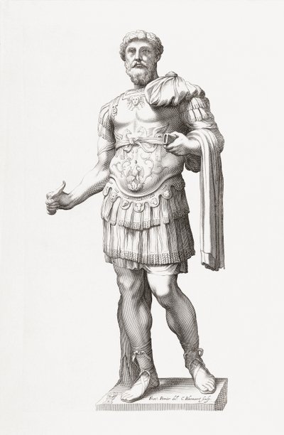 Cesarz rzymski Marek Aureliusz. Portret. autorstwa Francois Perrier