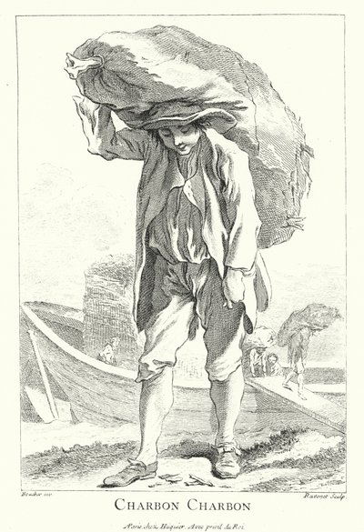 Węglarz (grawerunek) autorstwa Francois (after) Boucher