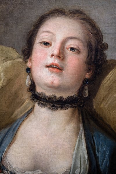 Głowa młodej kobiety zwanej La Voluptueuse autorstwa Francois (after) Boucher