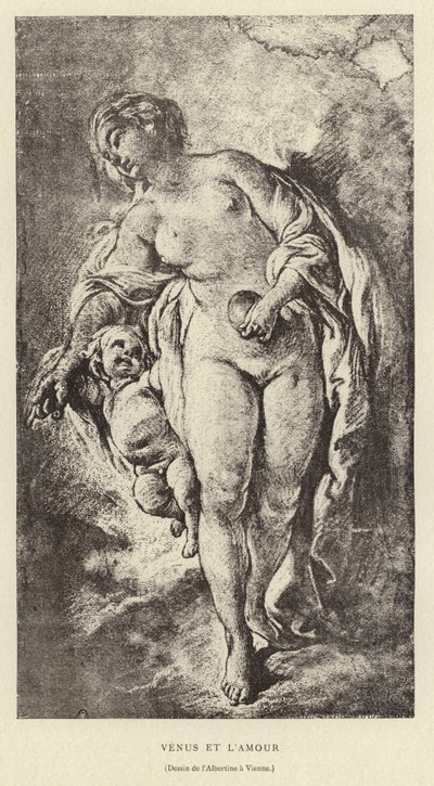 Wenus i Miłość autorstwa Francois (after) Boucher