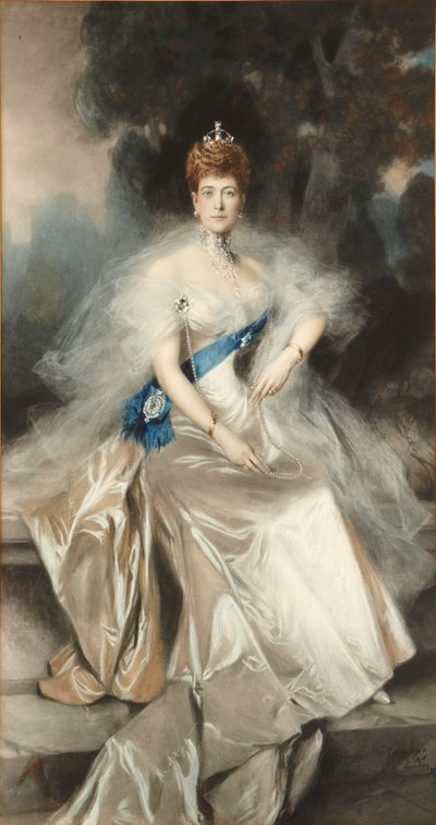Królowa Aleksandra autorstwa Francois (after) Flameng