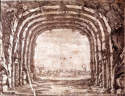 „Ślub Peleusa i Tetydy”, scenografia Giacomo Torelli autorstwa Francois (after) Francart