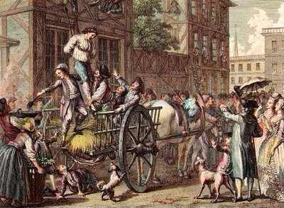 Napaść na Johna Malcolma, Boston, 25 stycznia autorstwa Francois (after) Godefroy