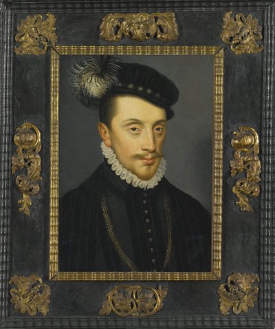 Karol III Lotaryński - Portret Karola III (1543-1608), księcia Lotaryngii autorstwa Cloueta, Francois autorstwa Francois (school of) Clouet