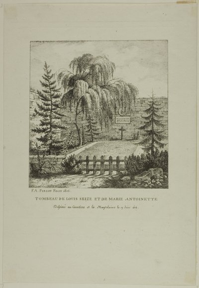 Grób Ludwika XVI autorstwa Francois Alexandre Pernot