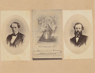 [Baron von Magnus, autograf cesarza Maksymiliana z Meksyku, dr Boscha], 1867. autorstwa Francois Aubert