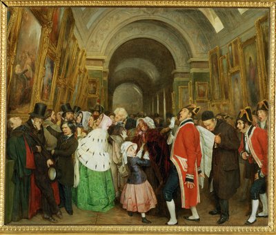 Godzina czwarta w salonie oznacza również godzinę zamknięcia... autorstwa François Auguste Biard