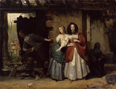 Lot Henrietty-Marii Francji, królowej Anglii w 1638, 1835 autorstwa Francois Augustin Desmoulins