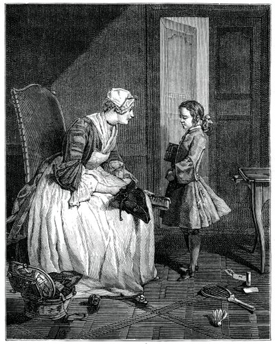 Guwernantka, 1739 1885. autorstwa Francois Bernard Lepicie