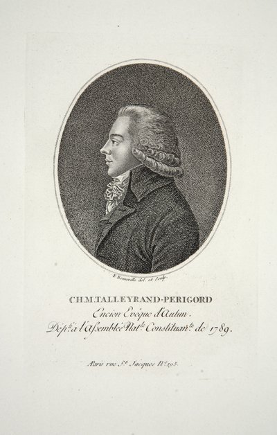 Pan Talleyrand-Périgord, Encien Eveque dAutun, wyd. 1791 autorstwa Francois Bonneville