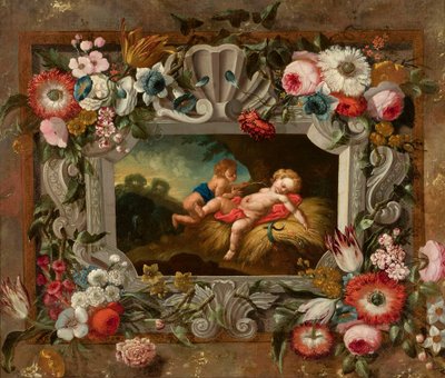 Alegoria lata w otoku z kwiatów autorstwa François Boucher