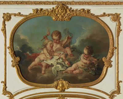 Alegoria poezji lirycznej autorstwa François Boucher