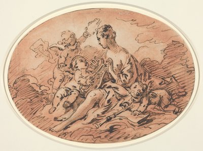 Alegoria muzyki autorstwa Francois Boucher