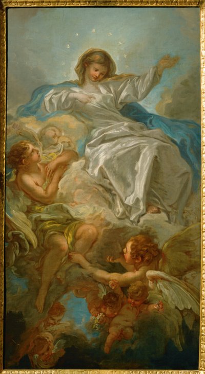 Wniebowzięcie Najświętszej Maryi Panny (obraz na płótnie) autorstwa Francois Boucher
