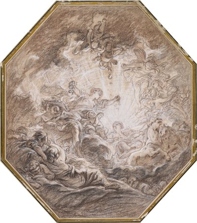 Zorza zapowiadająca nadejście porannego słońca autorstwa François Boucher