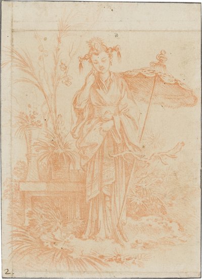 Chinoiserie (Pani ogrodu) autorstwa François Boucher