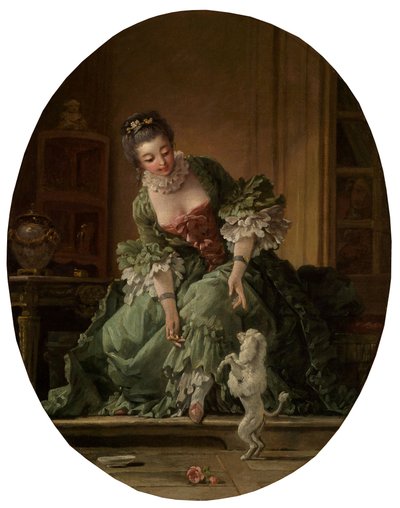 Posłuszny piesek autorstwa François Boucher