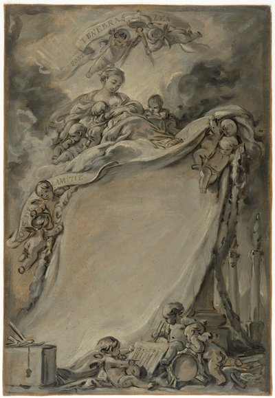 Dyplom masonów z Bordeaux autorstwa François Boucher