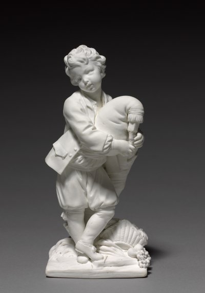Figura dudziarza, wyprodukowana przez Vincennes Factory, model Pierre Blondeau, 1748-1752 autorstwa François Boucher