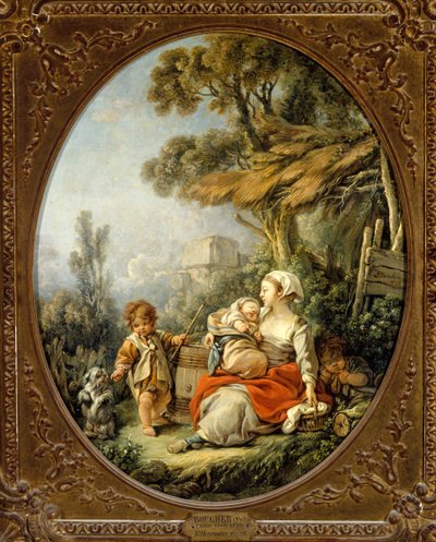 Szczęśliwa Matka autorstwa François Boucher
